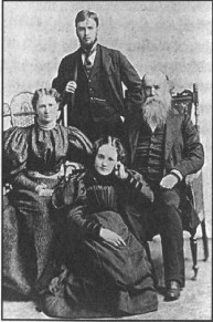 From right to left: John, Gladstone, Jeanie, and Esther Dowie