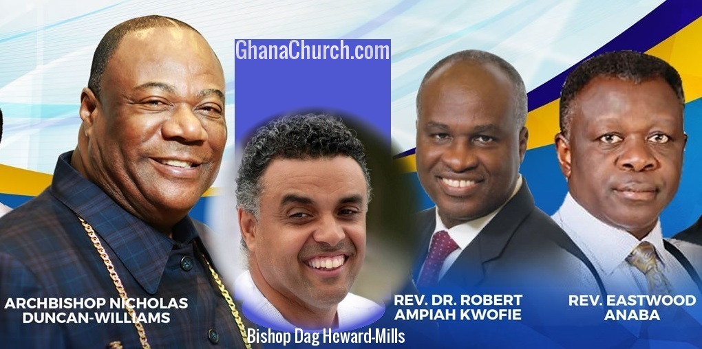 From Left: Archbishop Nicholas Duncan-Williams, Bishop Dag Heward-Mills, Rev. Dr. Robert Ampiah-Kwofi & Rev. Eastwood Anaba