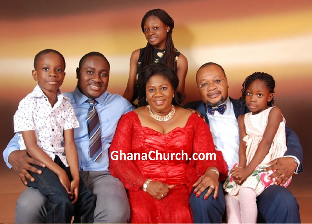 Bishop Gideon Titi-Ofei, wife Olivia and children
