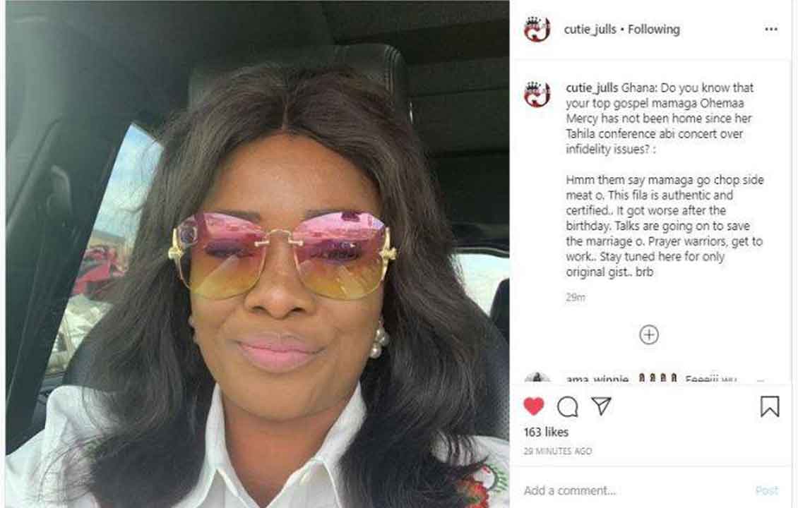 Ghanaian Gospel Singer Ohemaa Mercy’s husband ‘birthday car gift’ to her was fake – Afia Schwarzenegger [Video]